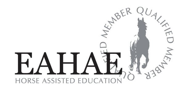 European Association for Horse Assisted Education (EAHAE) logo. Qualified member
